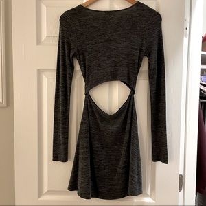 Aritzia Wilfred Free long-sleeve cutout dress